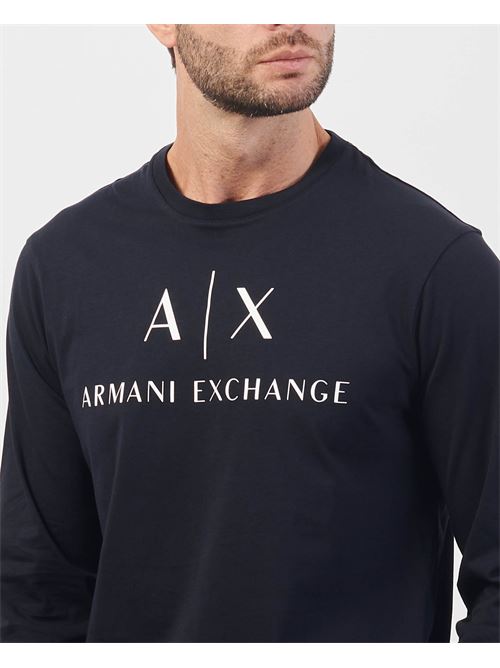 Maglia a manica lunga Armani in cotone girocollo ARMANI EXCHANGE | 8NZTCH-Z8H4Z1510